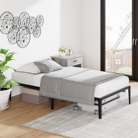 Ebern Designs Bed Frame, Metal Slat Support