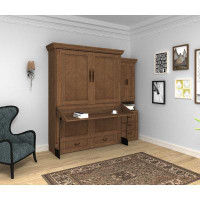Foundry Select Neyan Imperial Queen Storage Murphy Desk Bed - 1 Pier