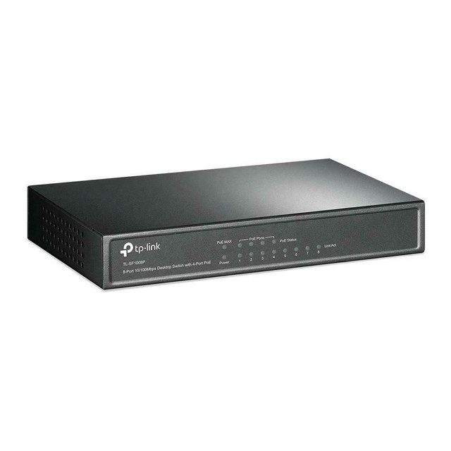 tp-link 8-Port 10/100Mbps Desktop Switch with 4-Port PoE - TL-SF1008P in Networking in West Island