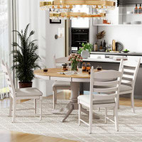August Grove 5-Piece Retro Functional Dining Table Set