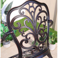 Fleur De Lis Living Balcony Tables And Chairs Outdoor Furniture European Style Casual Tea Table Tables And Chairs