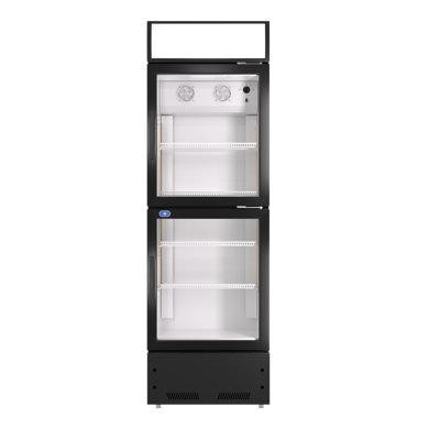 KICHKING KICHKING 23.6'' Commercial Drink Refrigerator, 10.8 Cu.ft Display Fridge with Glass Door in Refrigerators