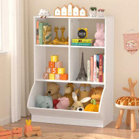 Isabelle & Max™ Aariyana Isabelle & Max™ 36.92" H X 26.37" W Solid Wood Toy Storage Kids Bookcase