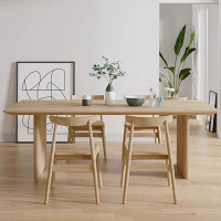 RARLON Modern Simple Household Solid Wood Dining Table An 55.11 L x 27.56 W Dining Set