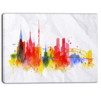 East Urban Home 'Moscow Skyline' Painting on Canvas