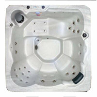 Hudson Bay Spas 6-Person 29-Jet Plug and Play Hot Tub with Stainless Jets and Underwater LED Light