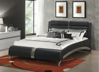 Coaster Queen exquisite contemporary designed Platform Bed ( Can come in 4 &amp; 5 piece and Available in C/E King )
