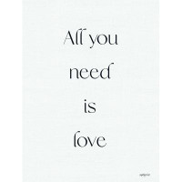 Trinx All You Need Is Love by Imperfect Dust - Wrapped Canvas Print