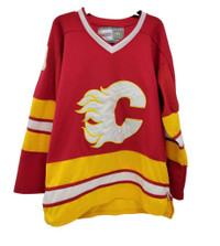 (49123-2) CCM  Calgary Flames Jersey #10 G. Roberts-Size48