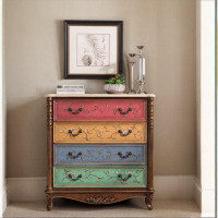 STAR BANNER Solid Wood Accent Chest