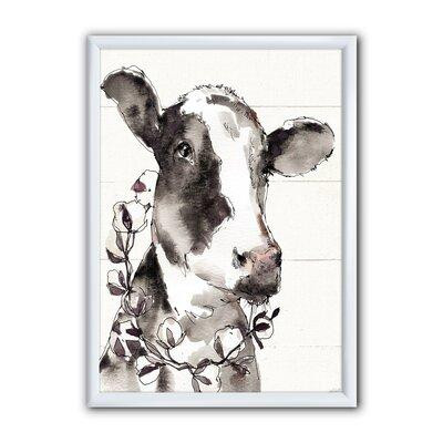 Made in Canada - East Urban Home 'Cow Portrait Country Life' - Picture Frame Print on Canvas in Arts & Collectibles
