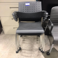 Global Sonic 6574 Stacking Armchair on Wheels Base in Excellent Condition-Call us now!