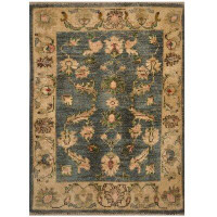 Isabelline One-of-a-Kind Luigina Hand-Knotted Kazak Blue/Ivory 2' x 3' Wool Area Rug