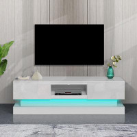 Wrought Studio Modern Wooden TV Cabinet With LED Lights