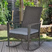 Rocking Chair 34.6" x 26" x 38.6" Grey