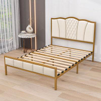 House of Hampton Halayna Velvet Upholstered Bed Frame with Tufted Headboard and Footboard