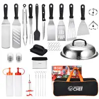 Commercial Chef Commercial Chef Griddle Accessories Kit - Flat Top Grill Accessories - Griddle Tools 36PC