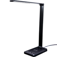 MotionGrey White LED Desk Lamp Eye Caring Table Lamp with Touch-Sensitive Control, Multi Lighting Mode Light for Office