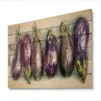 August Grove Eggplants Kitchen Art - Graphic Art on