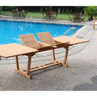 Rosecliff Heights Omarion Extendable Teak Dining Table
