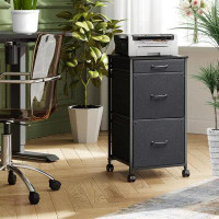 17 Stories Mobile File Cabinet, Dresser for Bedroom with 3 Drawers