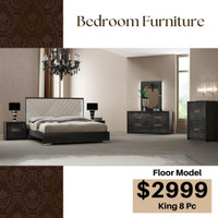 Modern Luxury King Size Complete Bedroom Set on clearance !!
