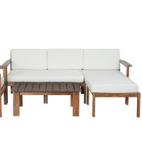 Latitude Run® Outdoor Sofa With Toffee Chair