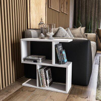 East Urban Home Achiles Floor Shelf End Table with Storage