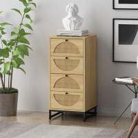 Bay Isle Home™ Commode décorative 4 tiroirs Stansky Steel