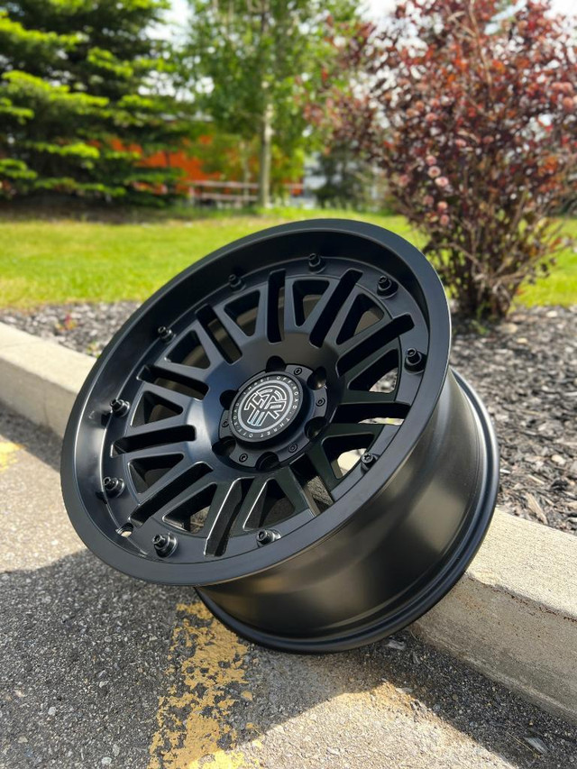 17 inch Thret Offroad Storm 701 satin black wheels for Jeep Wrangler / Gladiator (5x127) in Tires & Rims in Alberta - Image 2