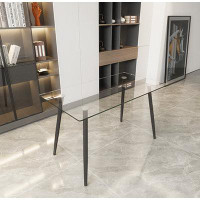 George Oliver Modern Kitchen Glass Dining Table