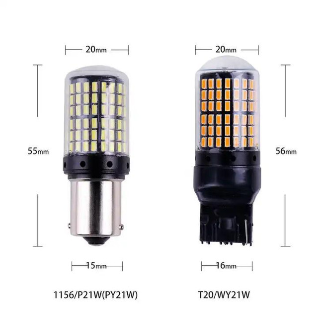 LED 144 SMD BULBS 1156/1157/7440/7443 white,  iceblue, yellow &red in Other Parts & Accessories - Image 2