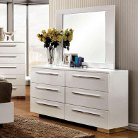 Orren Ellis Anaistacia 6 Drawer Dresser With Mirror