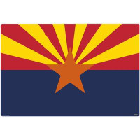 Imagine Work Surface Arizona Flag Huge Extra Large Non-Slip Desk Pad