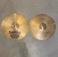 Sabian AAX 14 Stage hi-hats cymbales traditionel - usagées-used