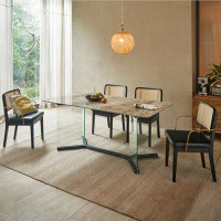 Orren Ellis Modern Simple Light Luxury Slate Dining Table Sets