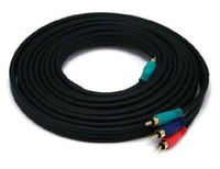 15 ft. 3-RCA Component Video Coaxial  Cable - (RG-59/U) - 22AWG