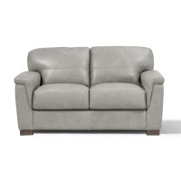 Plethoria Bleeker Pearl Grey Loveseat with Tight Seat