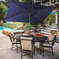 Latitude Run® 10' 0" x 6' 6" Rectangular Market Sunbrella Umbrella