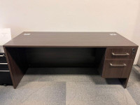 Straight Desk with Box/File Pedestal – 30 x 72- Tuxedo