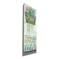 Trinx Trinx 'Bless This Home Hanging Plant' By Cindy Jacobs, Canvas Wall Art