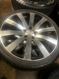 SET OF FOUR USED 20 INCH MRR RACING MONTANA 5X112 WHEELS !! MOUNTED WITH 255 / 35 R20 HERCULES TIRES !!