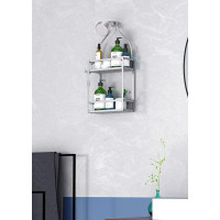 Rebrilliant Shower Caddy Organizer,Mounting Over Shower Head Or Door,Extra Wide Space For Shampoo, Conditioner, And Soap