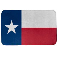 Ebern Designs Fawcett Texas Flag Rectangle Non-Slip Bath Rug