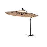 Arlmont & Co. 10' Lighted Cantilever Umbrella