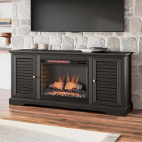 Wildon Home® Geneva TV Stand for TVs up to 78" with Electric Fireplace Included