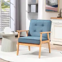 Accent Chair 25.5"W x 27.25"D x 30.75"H Blue