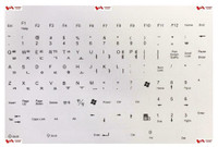 Keyboard Stickers for Korean Letters - White (Canadian Seller)