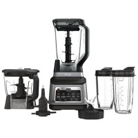 Ninja ProPlus Auto-iQ Kitchen System with 1.89L 1200-Watt Blender, Pitcher & Cups - Silver/Black - Only at Best Buy