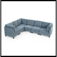Latitude Run® Modular Sectional Sofa Includes Single Chairs